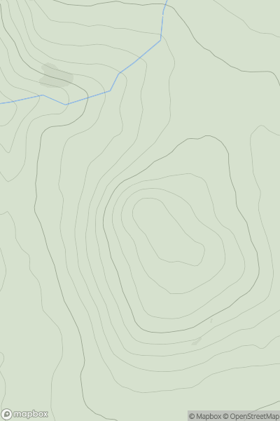 Thumbnail image for Moelfre [Anglesey and the Lleyn Peninsula] showing contour plot for surrounding peak